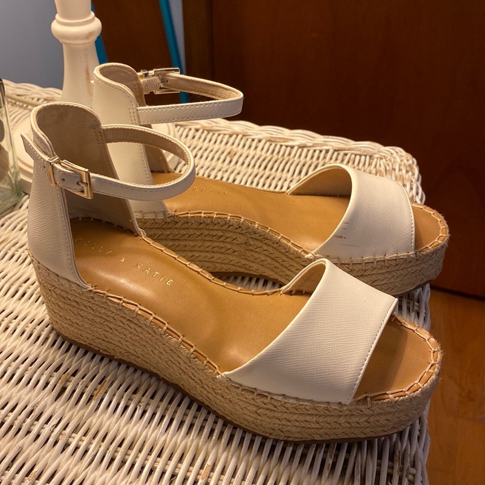White Cork Sandals